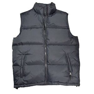 Polar Edge Jacket Men's Medium Puffer Vest Black Insulated Feather Down Pockets